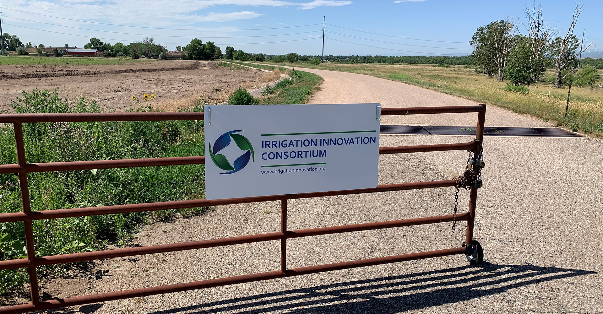irrigation innovation consortium fence and sign