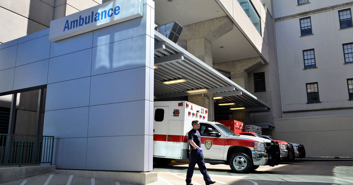 emergency room and ambulance