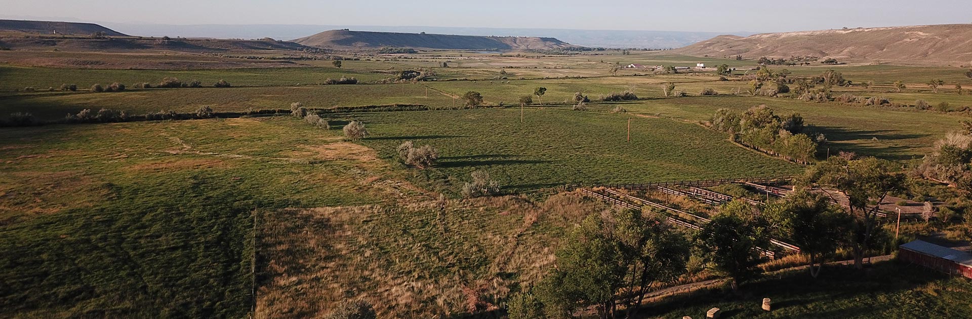 drone photo of rangeland in Colorado