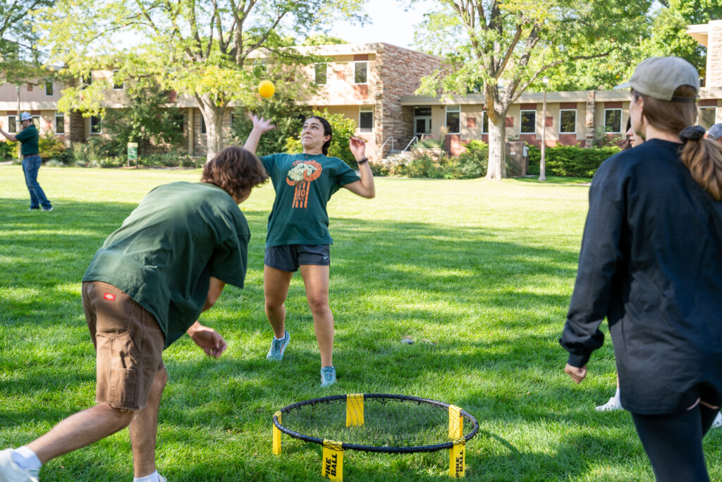 DARE and Agronomy Club Spikeball competition.
