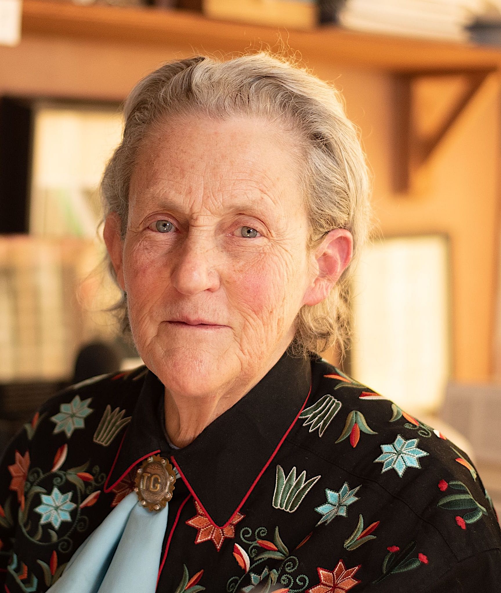 Portrait style photo of Temple Grandin